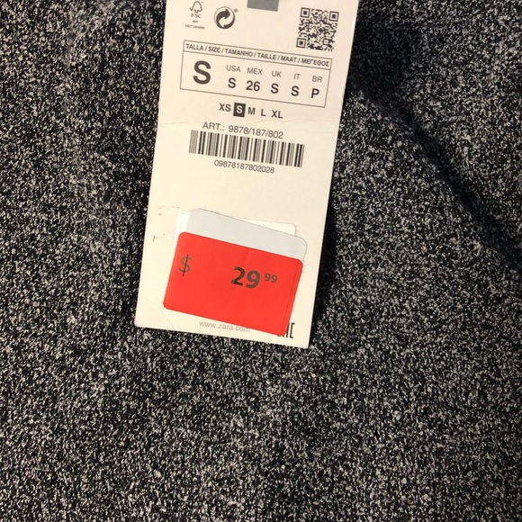 Zara full length grey skirt - Picture 4 of 4